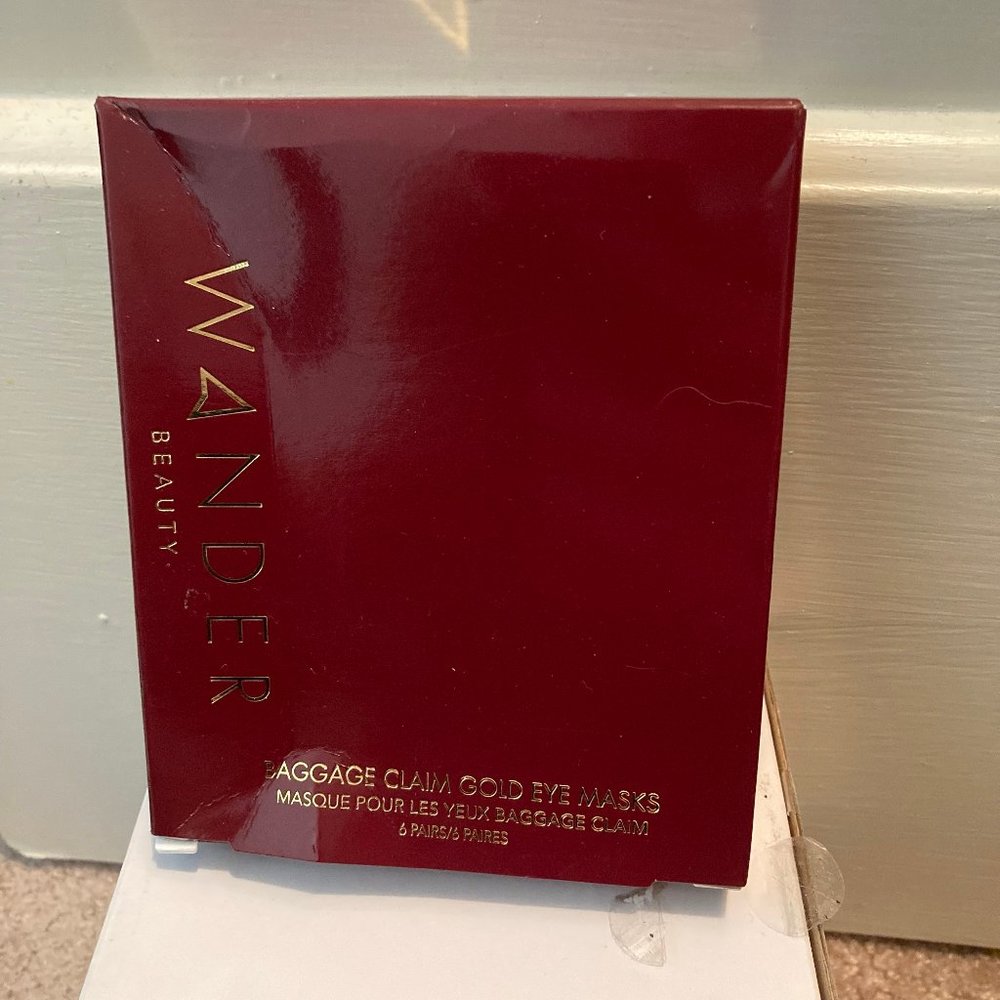 wander beauty baggage claim gold eye masks 6 pack - 2 for $10